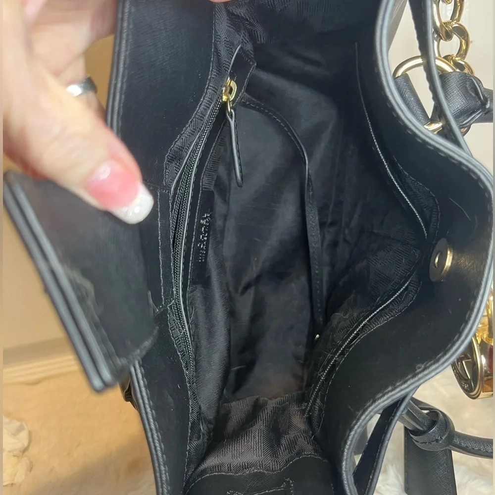 MICHAEL KORS HAMILTON LEATHER SATCHEL - Picture 5 of 15